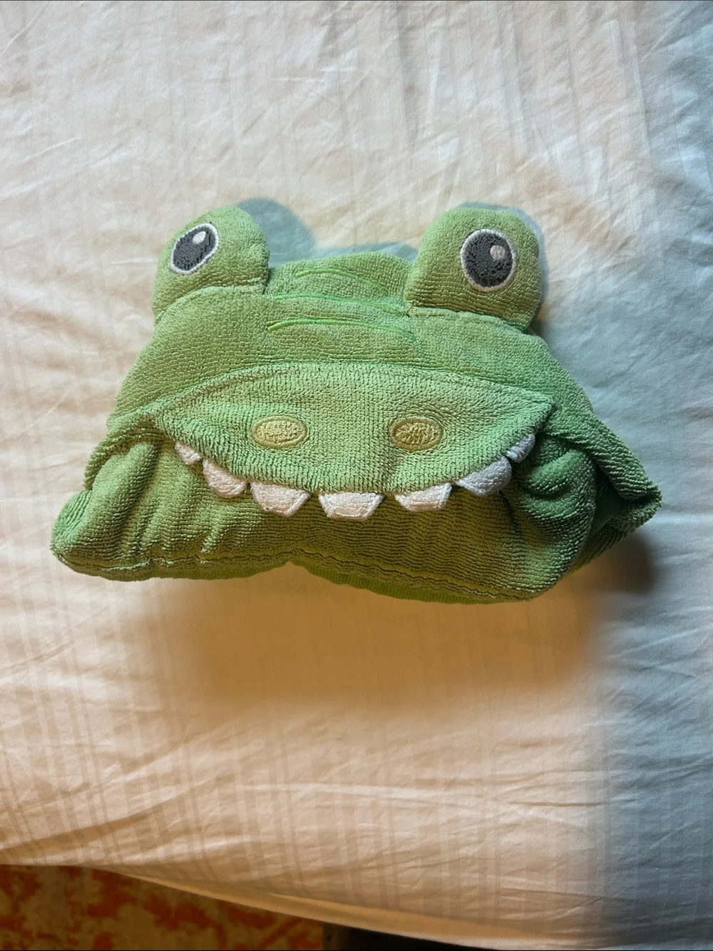 Circo Green Frog Hooded Towel Poncho